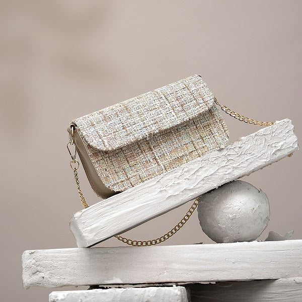 Luxury handbag for diva's women - BAG - PIA - BEIGE GOLD