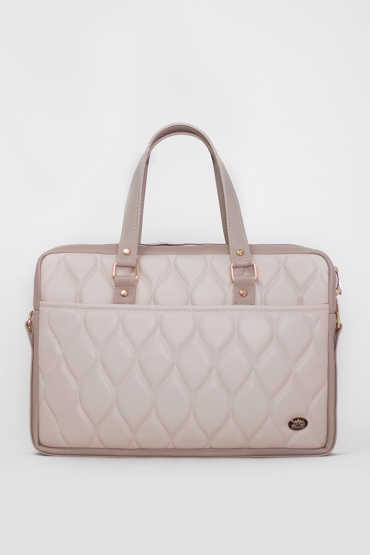 Business bag for women - BAG - BUSINESS - BEIGE GOLD 17.3