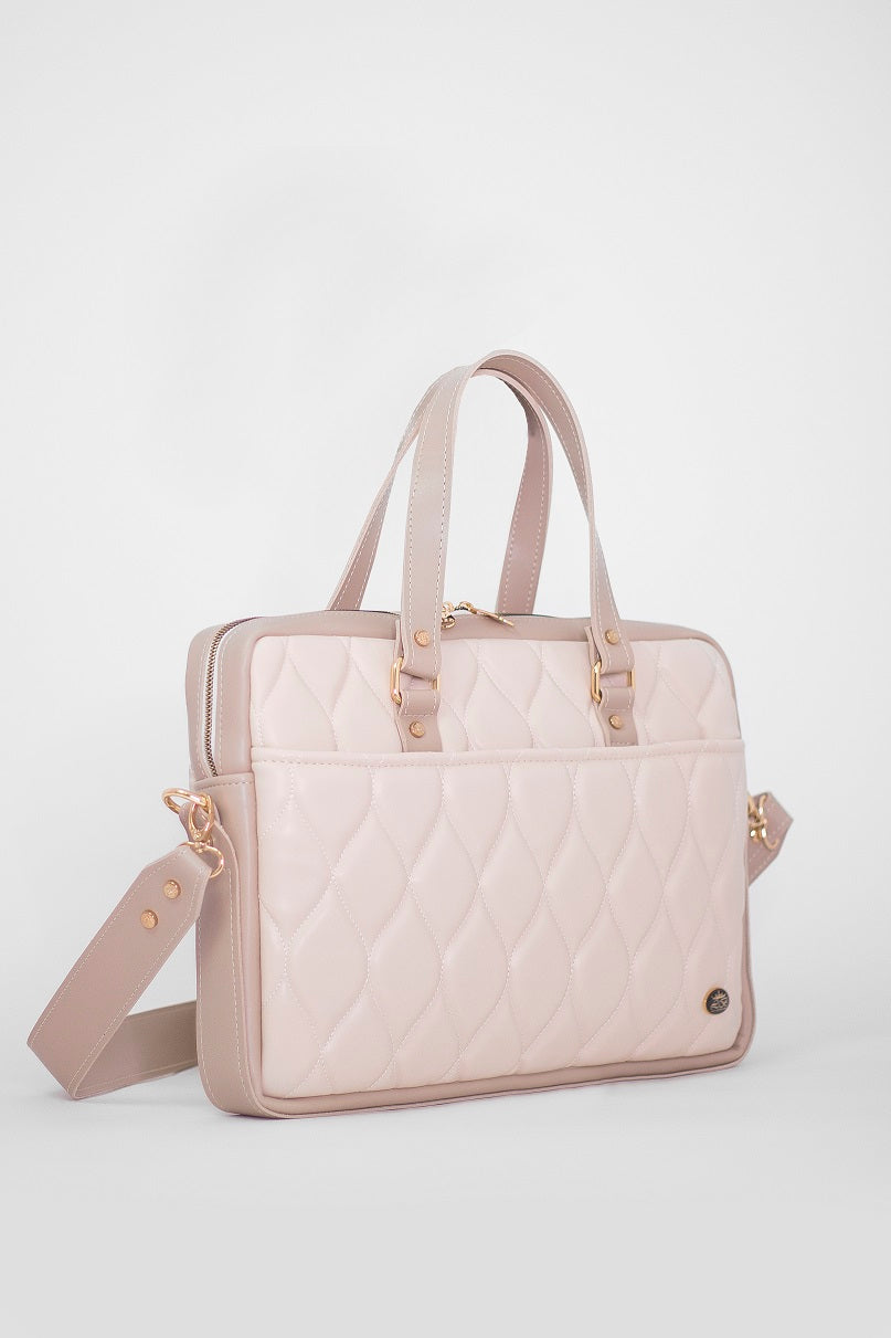 Business bag for women - BAG - BUSINESS - BEIGE GOLD 17.3