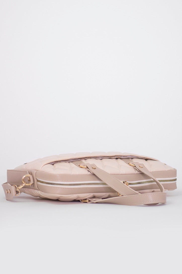 Business bag for women - BAG - BUSINESS - BEIGE GOLD 17.3