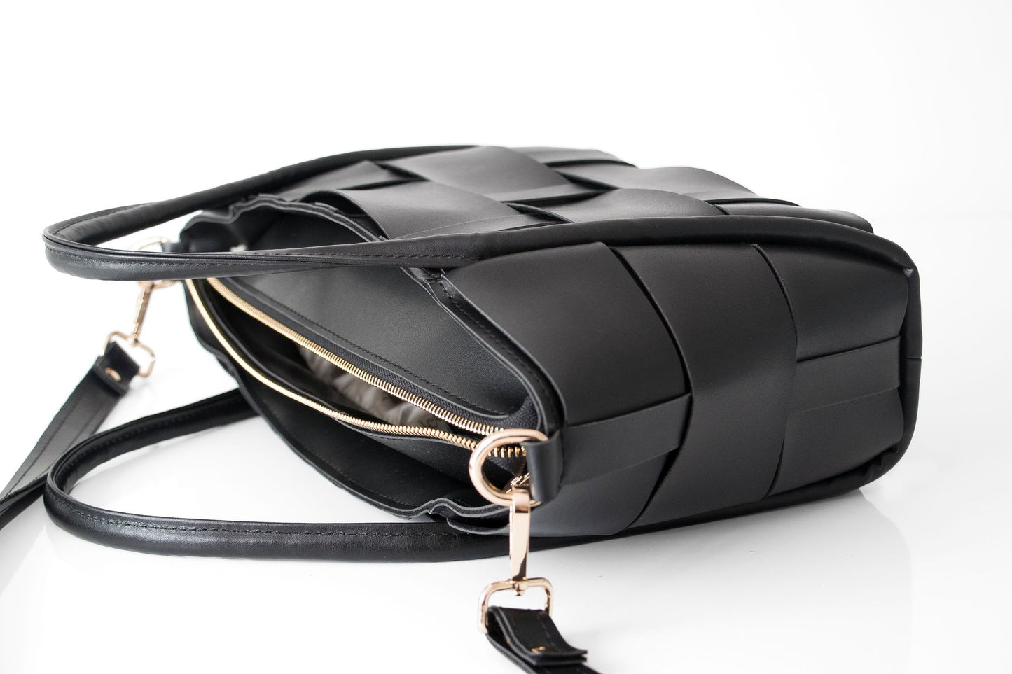 Elegant handbag for women - GIA - BLACK GOLD