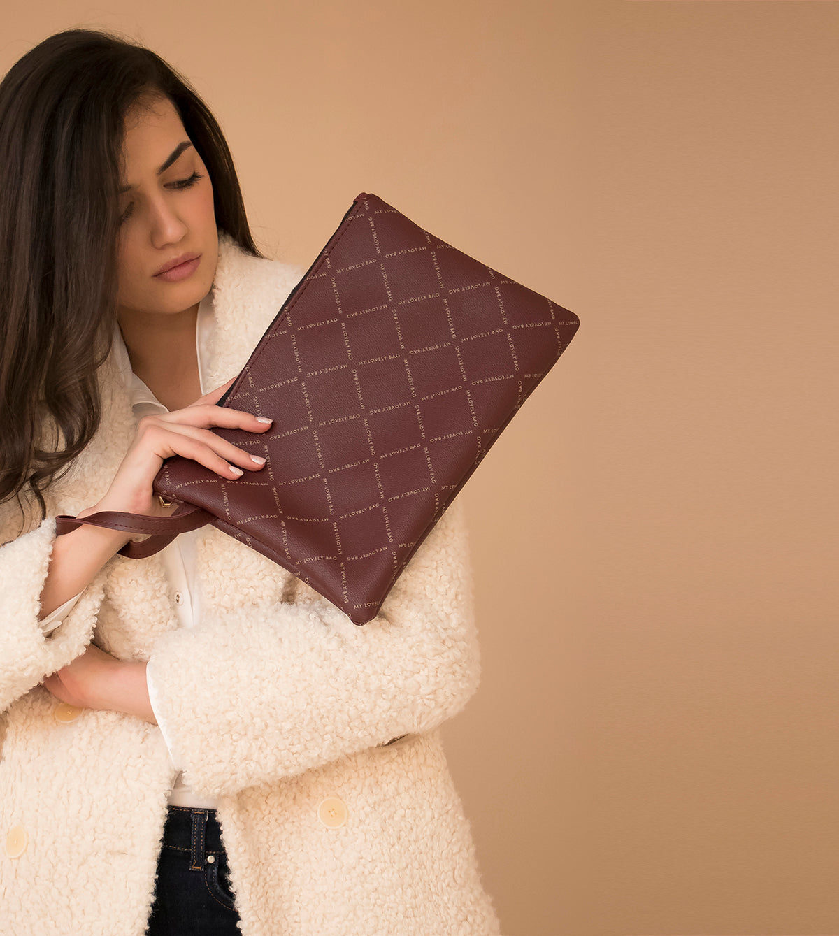 BAG - NESESSER - BURGUNDY