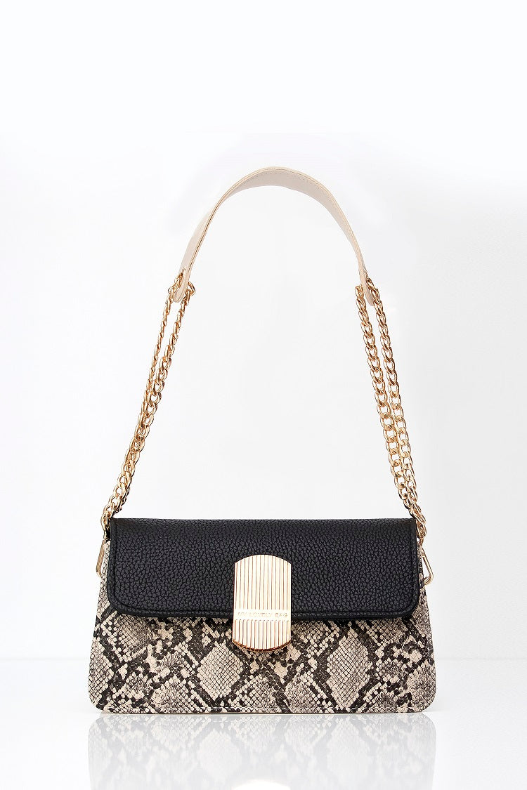 Designed bag for women - BAG - EVELYN - SNAKE GOLD