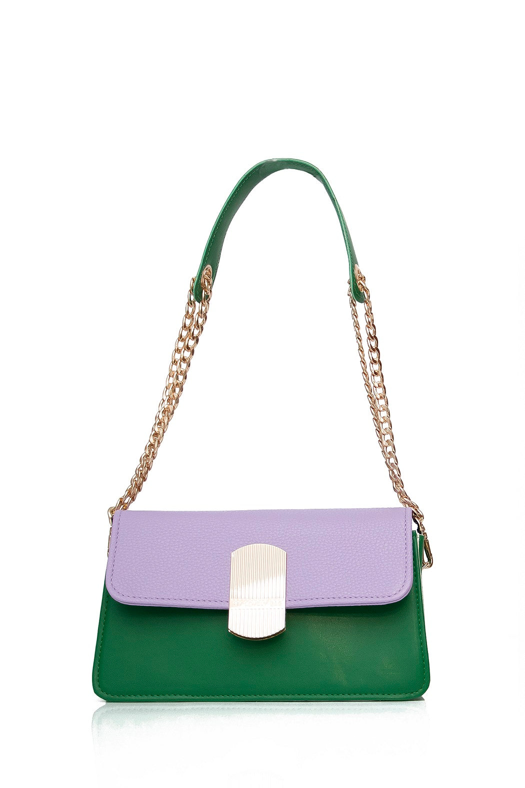 Best tote bag for women - BAG - EVELYN - GREEN PURPLE GOLD