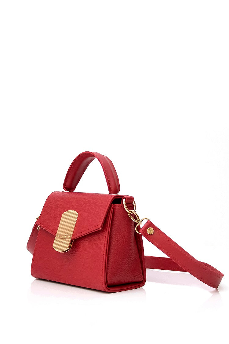 Women designer handbags - BAG - ELOISE - RED GOLD