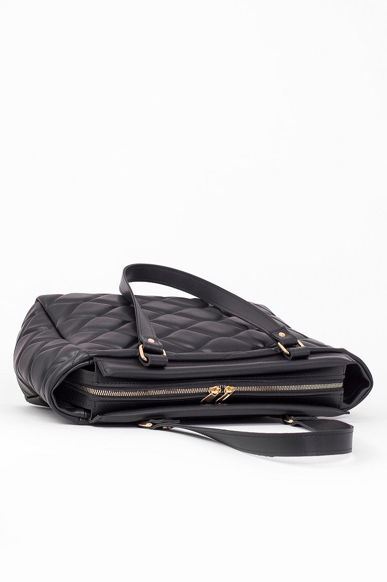 Business bag for women - BAG - BRIANA - ROYAL BLACK GOLD