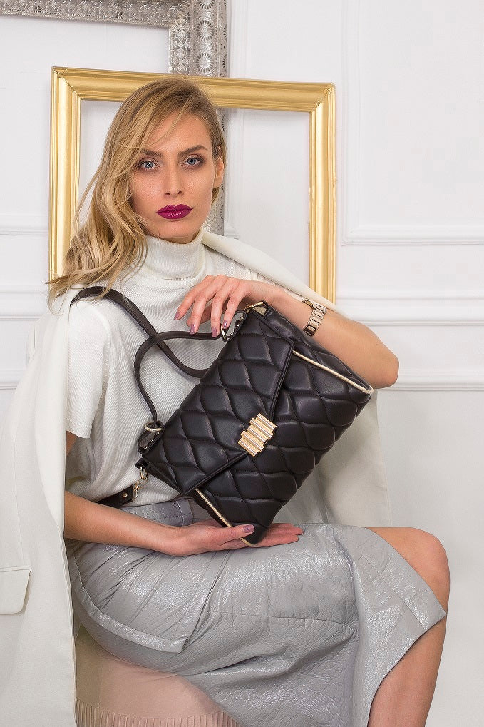Tote bags for women - BAG - CITY - BLACK GOLD