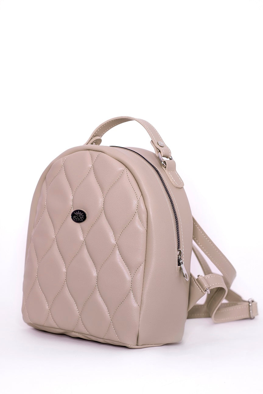 Best backpack for women - BAG - LILLIAN - ROYAL DARK BEIGE SILVER