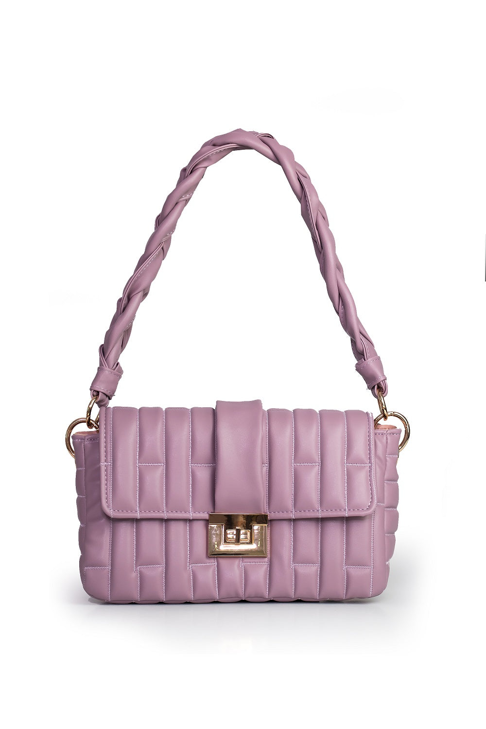 Limited Edition women bag - BAG - LONDON - MAUVE GOLD