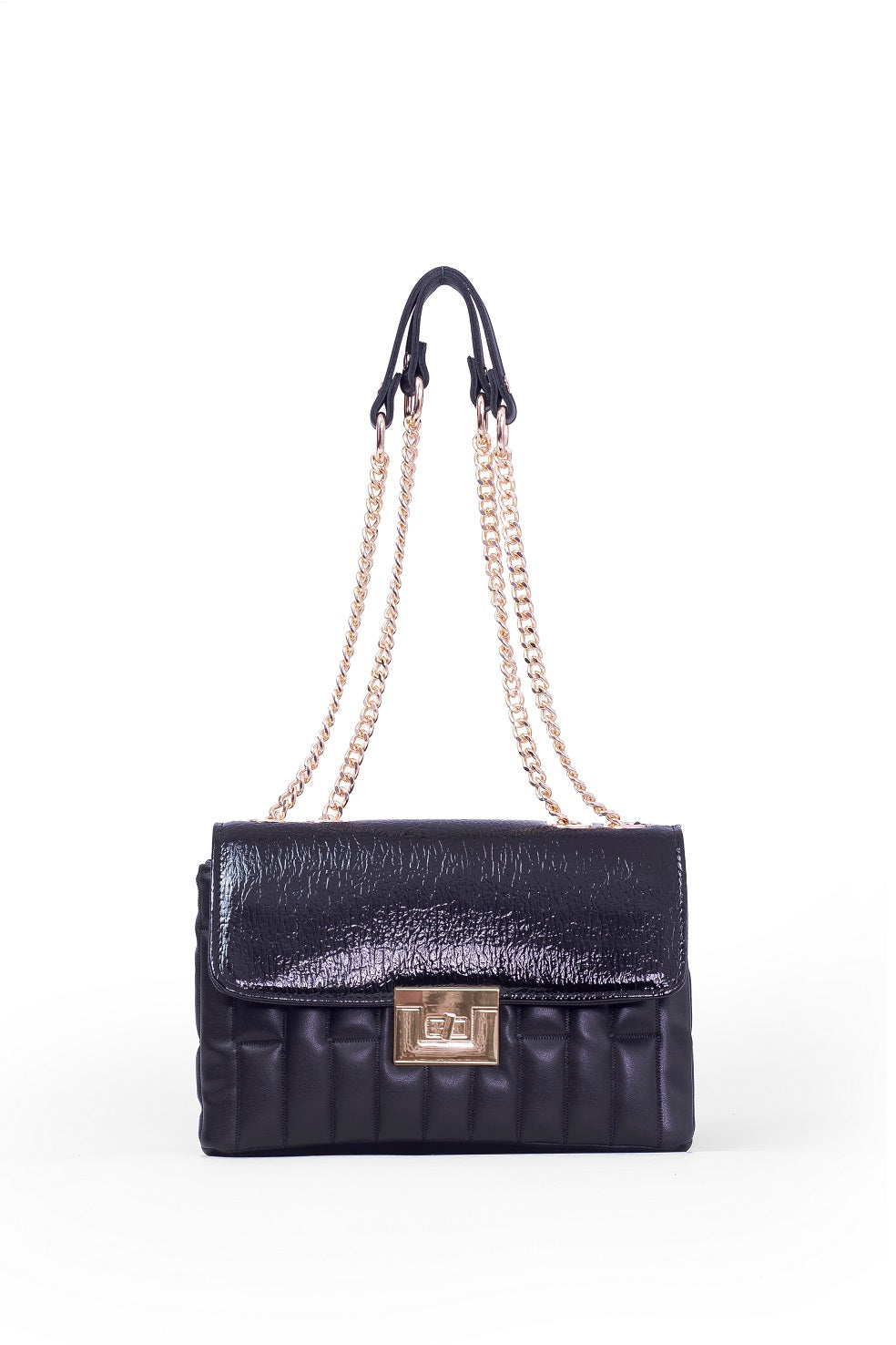 High end designer bag for women - BAG - PARIS - BABY BLACK GOLD