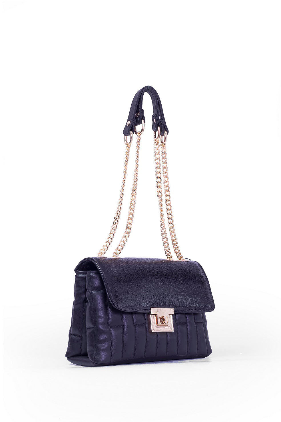 High end designer bag for women - BAG - PARIS - BABY BLACK GOLD