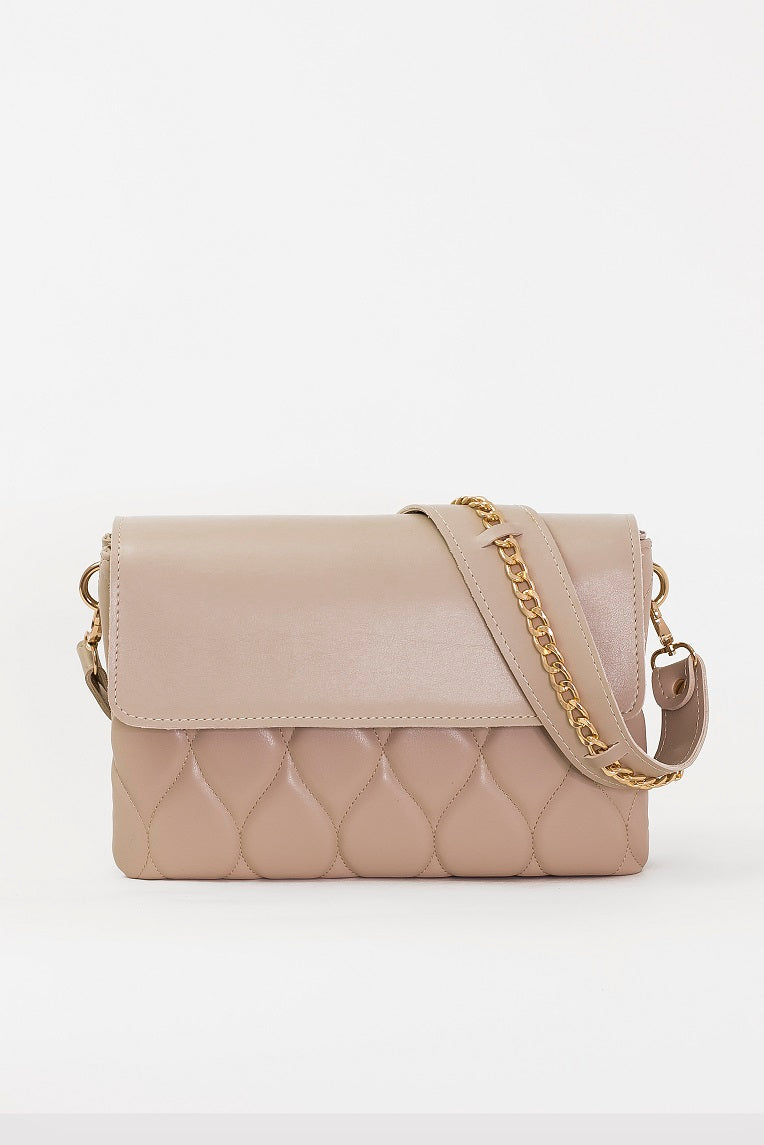 Glamorous woman bag - BAG - XENIA - DARK BEIGE GOLD