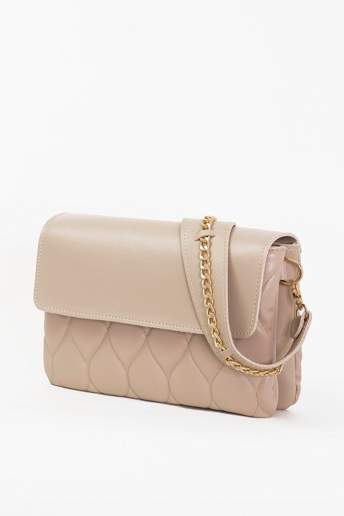 Glamorous woman bag - BAG - XENIA - DARK BEIGE GOLD