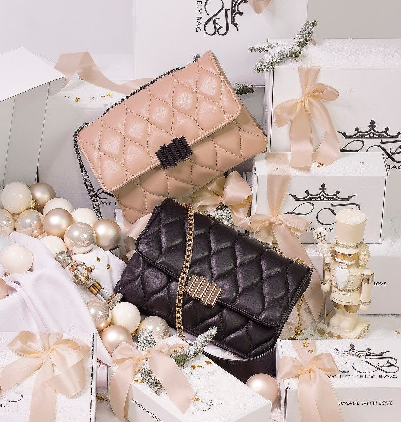 Most beautiful woman bag - BAG - NOELLA - DARK BEIGE BLACK