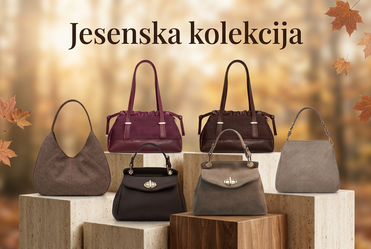 Jesenska kolekcija s šestimi torbicami