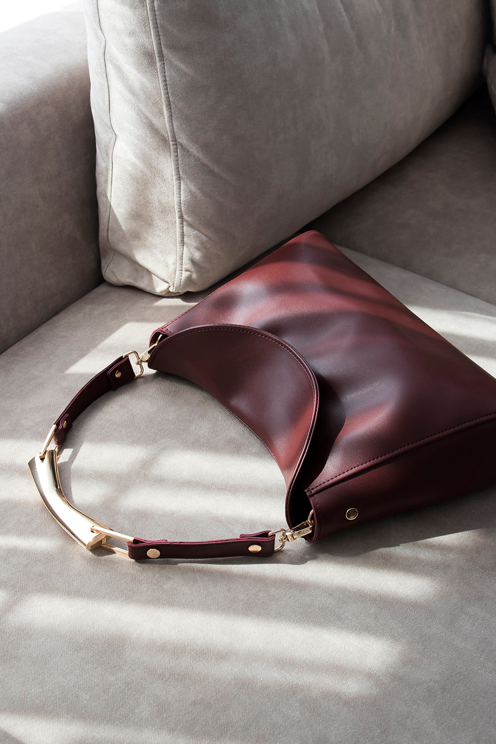 BAG - ALINA - BURGUNDY GOLD