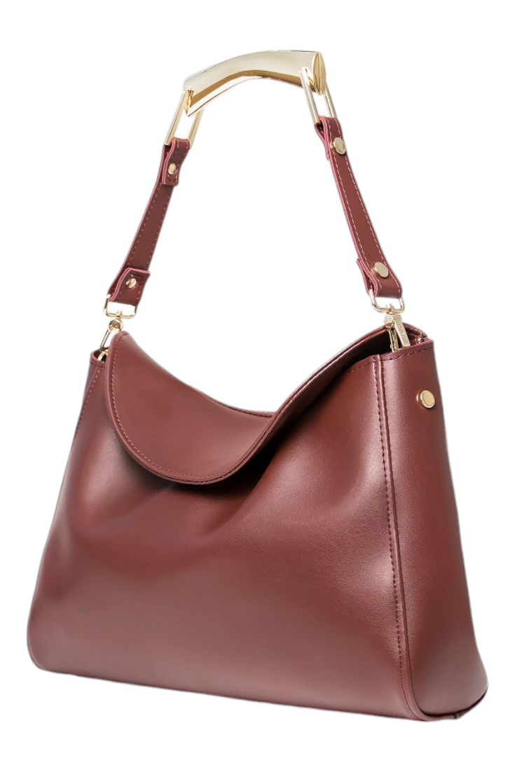 BAG - ALINA - BURGUNDY GOLD