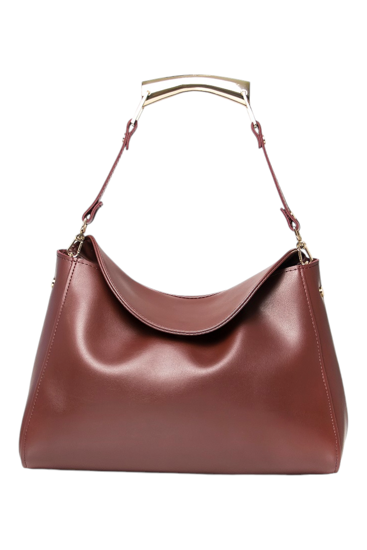 BAG - ALINA - BURGUNDY GOLD