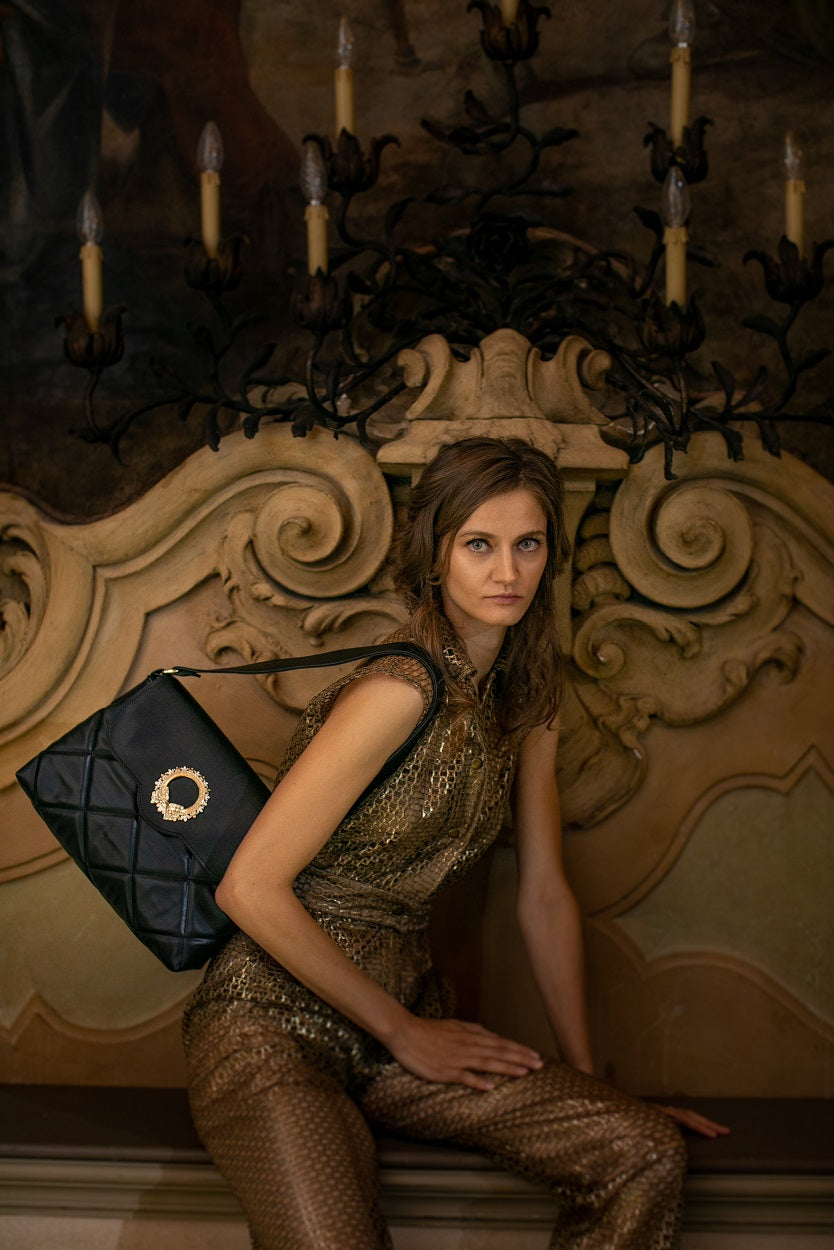 Milan Fashion bag for women - BAG - CORINA - BLACK GOLD