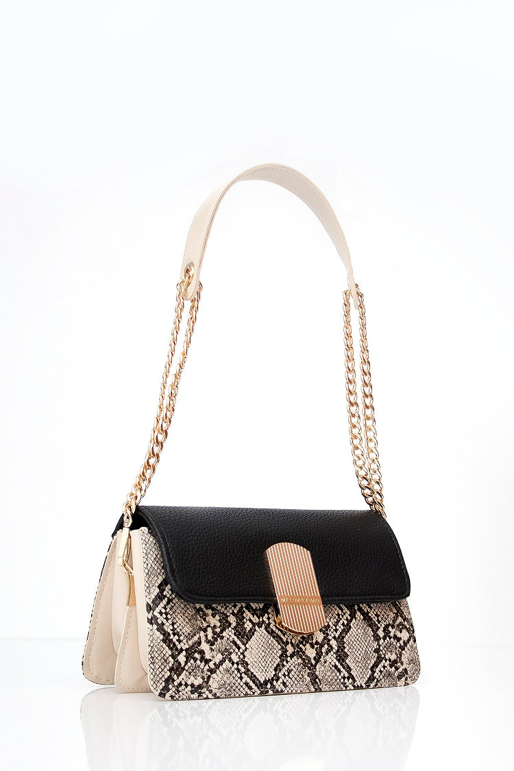 Designed bag for women - BAG - EVELYN - SNAKE GOLD