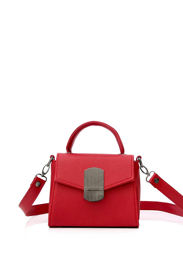 Women designer handbags - BAG - ELOISE - RED BLACK