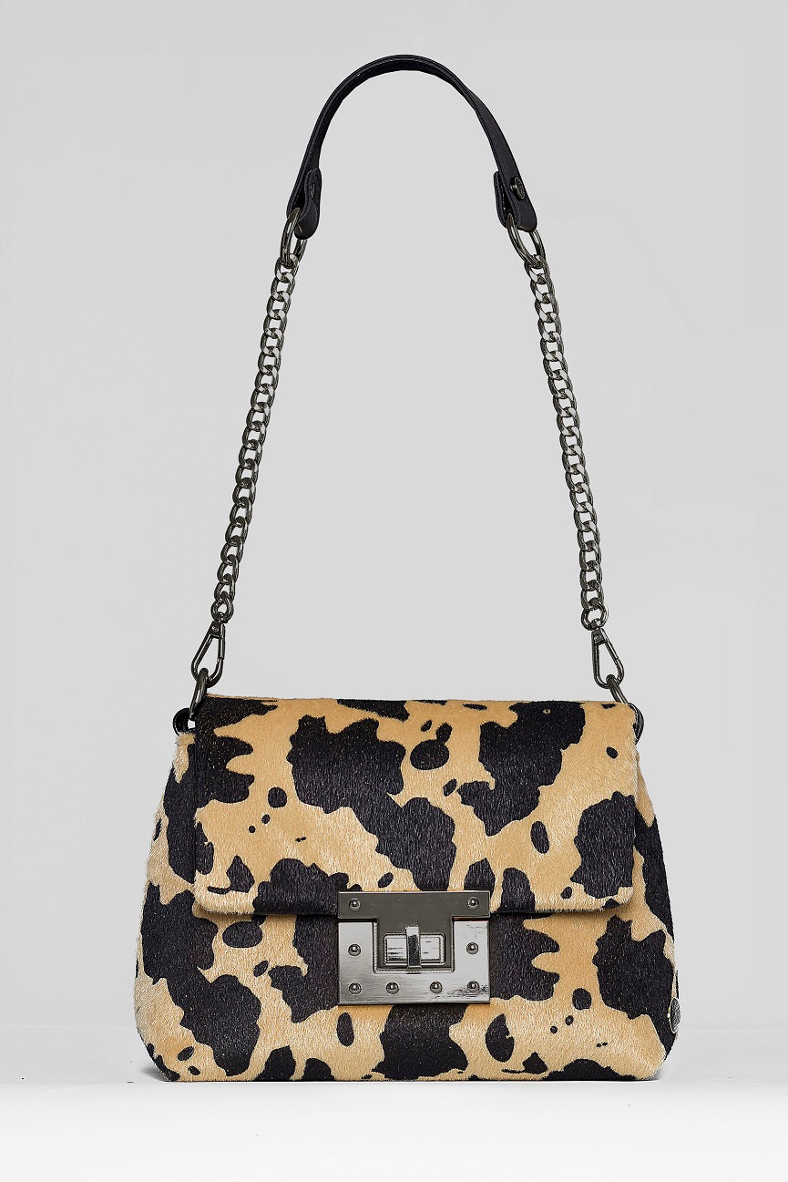 Greatest designer bag for women - BAG - APRIL - ANIMAL BLACK