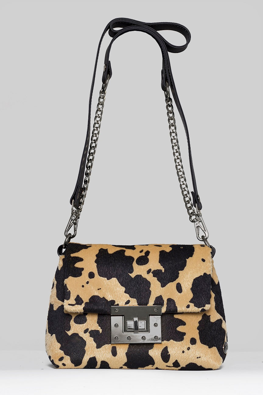 Greatest designer bag for women - BAG - APRIL - ANIMAL BLACK