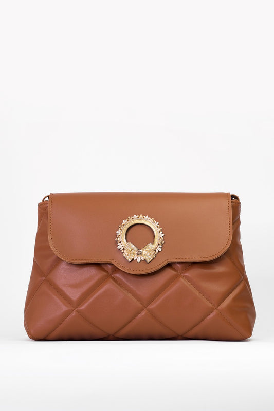 Milan Fashion bag for women - BAG - CORINA - CAMEL GOLD