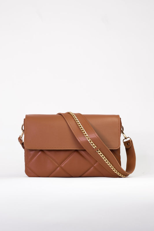 Luxury bag - BAG - XENIA - CAMEL GOLD