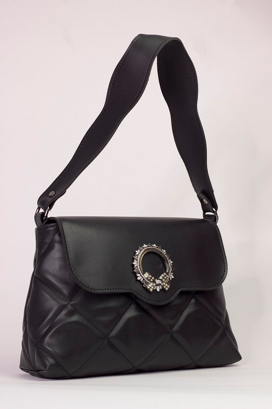 Milan Fashion bag for women - BAG - CORINA - BLACK BLACK