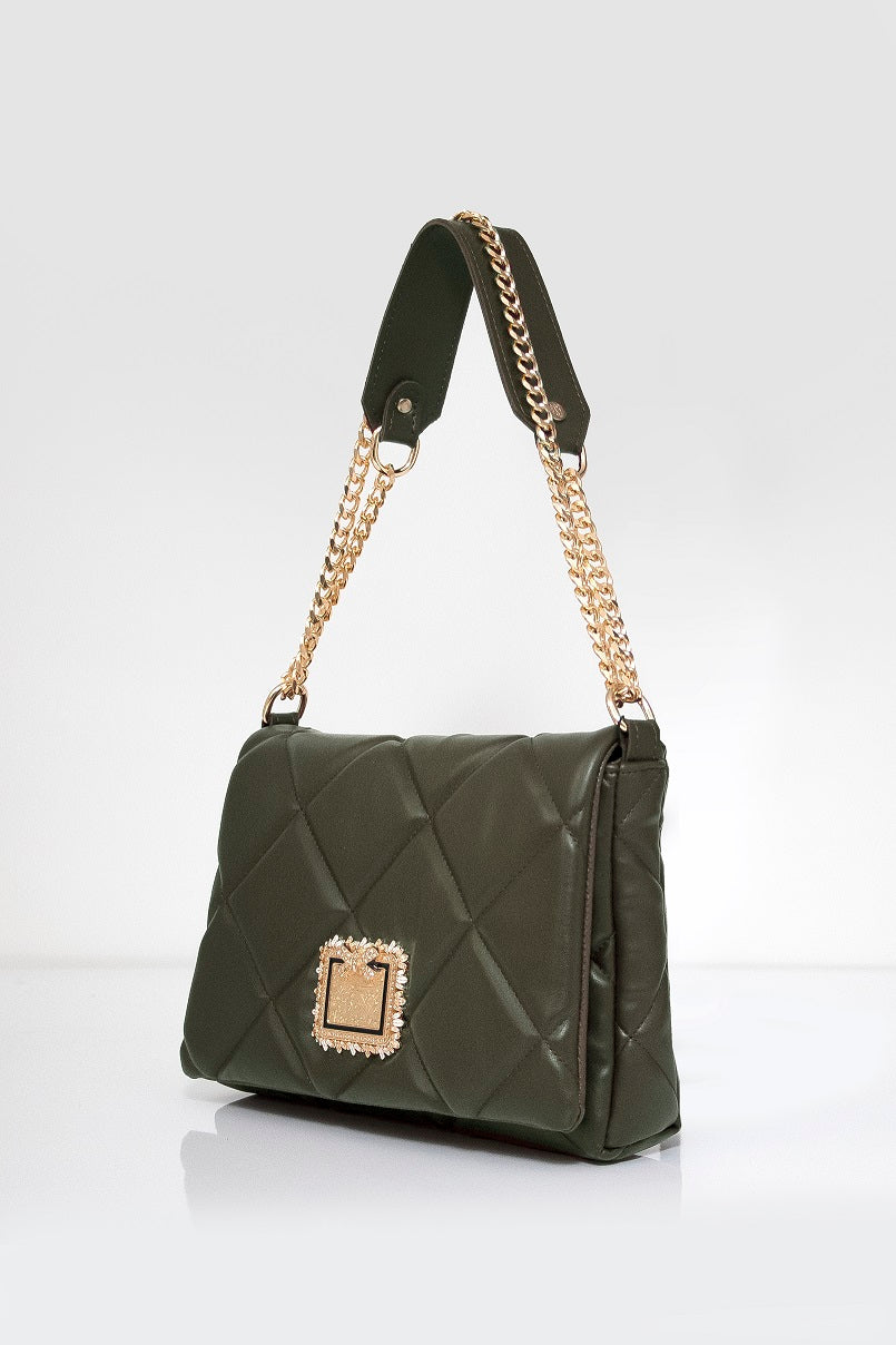 Bags for women - BAG - DIVA - OLIVE BLACK GOLD